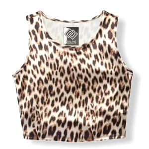 Zelos Women's Leopard Grommet Tank-Top